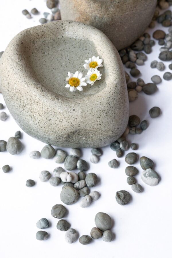 hornillo pietra, hornillo de aromaterapia simil piedra, cerámica artesanal, aceites esenciales